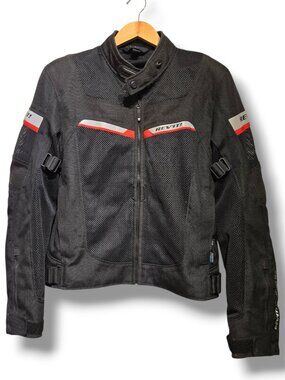 REV'IT! RevIt Motorcycle Jacket Black Size Large with Shoulder & Elbow Armor